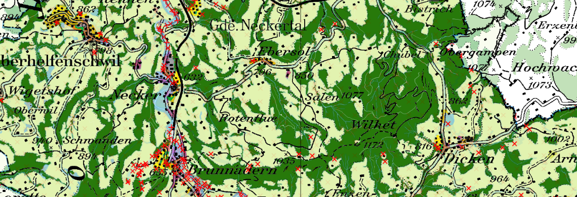 Planauszug aus dem Geoportal